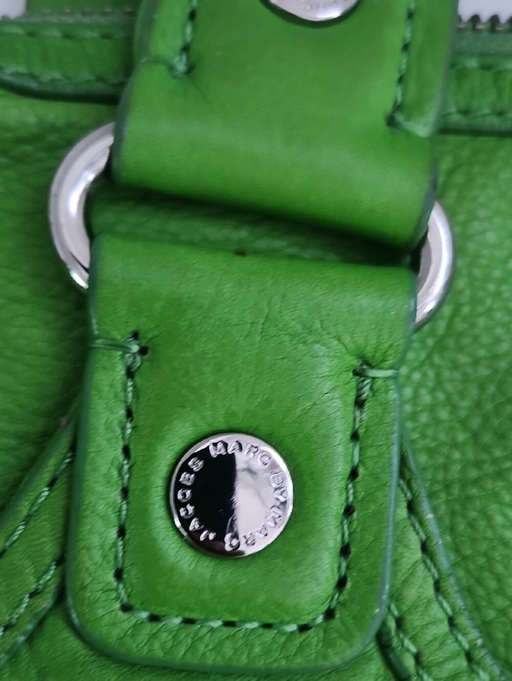 Marc Jacobs Bright Green Leather Satchel - Picture 8 of 8